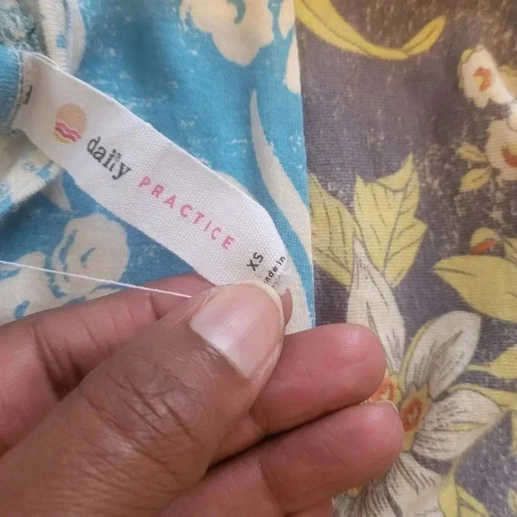 Daily Practice Anthropologie Tiered Ruffle Floral Flutter Sleeve Mini Dress(XS) - Picture 11 of 13